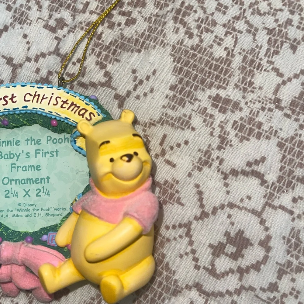 NWT Vintage Winnie the Pooh Baby's First Christmas Ornament